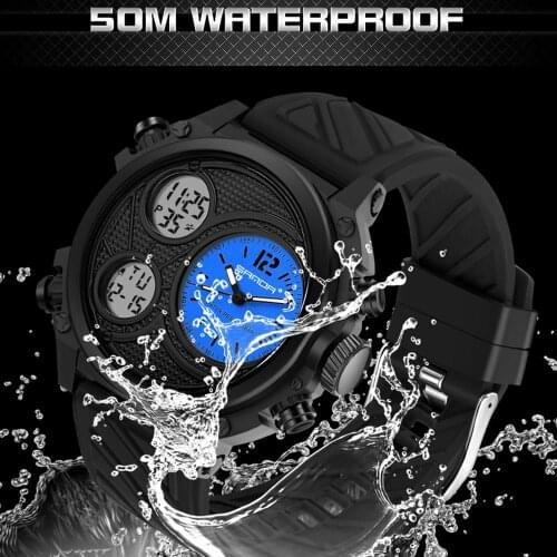 SANDA Brand Watches for Men Waterproof Quartz Wristwatch Multi-function Chronograph Cool Male Sport Clock Relogio Masculine