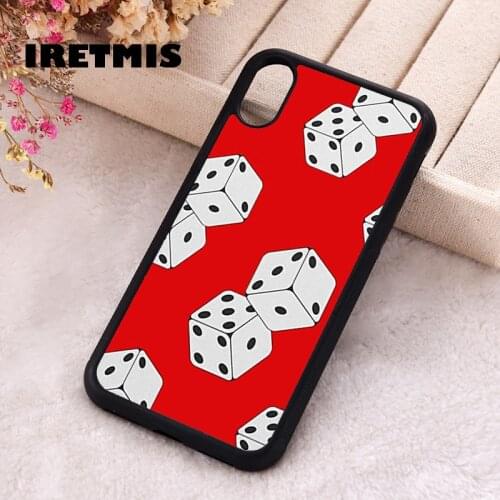 Iretmis 5 5S SE 2020 phone cover cases for iphone 6 6S 7 8 Plus X Xs Max XR 11 12 MINI Pro Soft Silicone TPU Lucky Dice