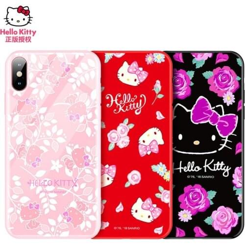 Hello Kitty Mobile Phone Case Cartoon Silicone Sleeve Anti-Drop Protective Cover for Iphone X/xs/xr/xsmax Hello Kitty Case