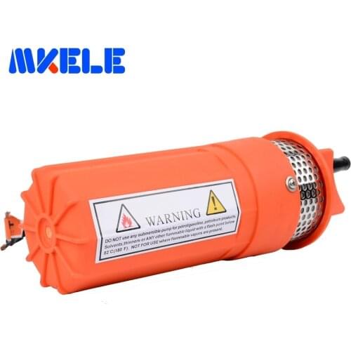 DC12/24V Submersible well pump 360LPH 70M Lift Small Submersible Power Solar Water Pump For Outdoor Garden Deep Well