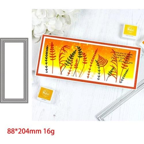 Long Rectangle Border Metal Cutting Dies Scrapbooking Craft Mold Cut Die Stencil Handmade Paper Card Make Template New Design