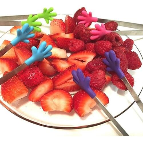Stainless Steel Buffet BBQ Pastry Sweet Clamp Pliers Salad Ice Cube Tongs Clips Kitchen Accessories For Home Cafe Kitchen Tools