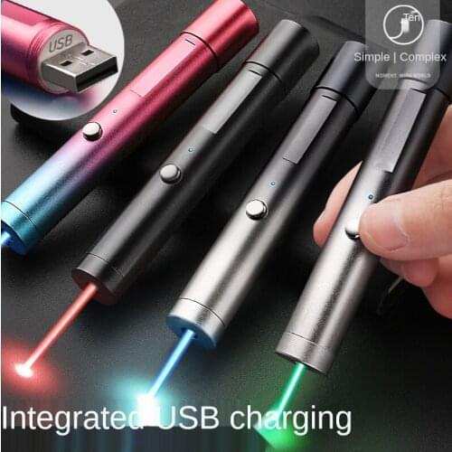 Laser pointer flashlight usb rechargeable high-power blue light green light infrared long-range funny cat laser light laser gun