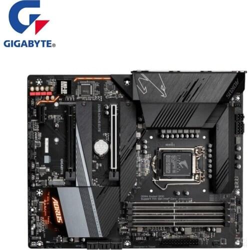 For Gigabyte GA Z590 AORUS ELITE Motherboard LGA 1200 Z590 Used Desktop Mainboard Support i3 i5 i7 10400F 10400 10100F 10700K