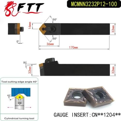 MCMNN3232P12 100 40 Degree External Turning Lathe Bar Tool Holder For CNMG120408 CNMG120404 Used on CNC Lathe Machine