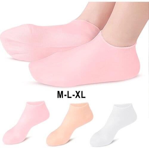 Soft Silicone Socks Moisturizing Foot Care Sleeves Toe Socks Heel Protection