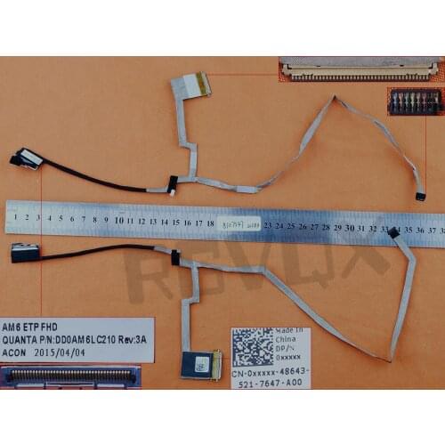 New Original Laptop LCD Cable for DELL Inspiron 15 7547 7548 15-7547 FHD PN: DD0AM6LC210 Notebook LCD LVDS Cable