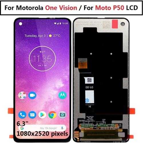 Original For Motorola Moto One Vision LCD Display Touch Screen Digiziter Assembly For Moto One Action lcd XT2013-1 XT1970
