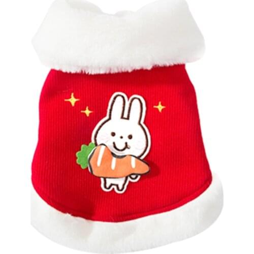 Autumn and winter new warm dog cotton padded clothes small dog cat two legged clothes small rabbit cotton vest pet clothes
