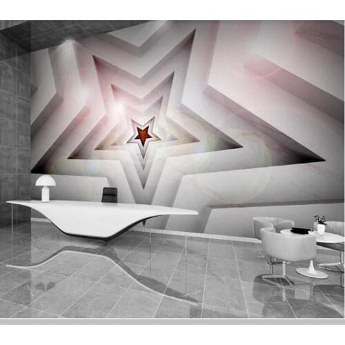 Papel de parede 3d pentagram abstract geometry wallpaper,living room tv wall bedroom wall papers home decor cafe bar mural