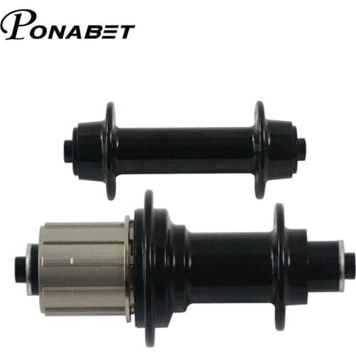 PONABET Ceramic bearing powerway R13 hub for road carbon with skewer front 20 rear 24 holes black color