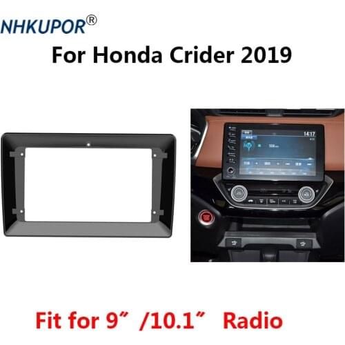 2 Din Big Screen Car Radio Fascia for Honda Crider 2019 Frame Kit Center Console Holder Bezel Faceplate Trim Mount