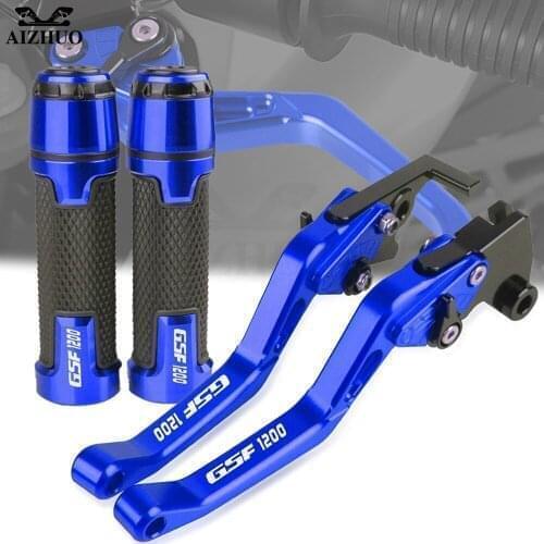 Motorcycle Handlebar Grips CNC Adjustable Brakes Clutch Levers Handle Bar FOR SUZUKI GSF 1200 BANDIT 1996-2000 1997 1998 1999