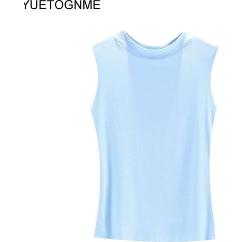 Sexy modal Top Summer 2021 Tank top Women camisole Sleeveless Slim Top Female sleveless t-shirt Vest CasualTSP200