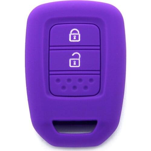 Muchkey Silicone Key Remote Key Cover For 2 Button Fits For Honda Vezel City Gel Keychain Cover