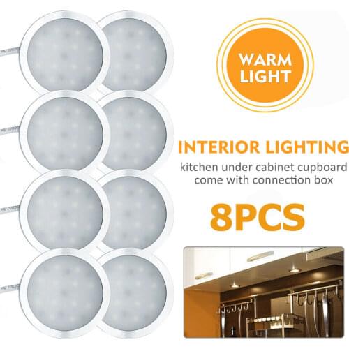 Ultra thin LED spot light 8X Warm Interior Dome lamp Led Controller Charger Car Caravan Camper Lights RF wireless