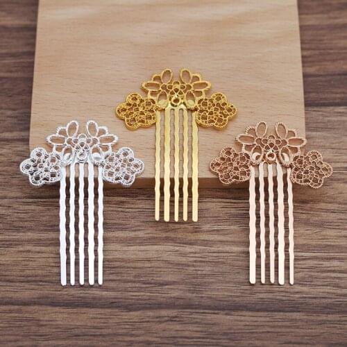 10 Pieces/Lot 50mm Vintage Hair Combs Wedding Headwear Hair Accessories For Women