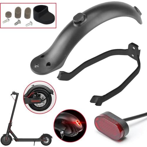Electric Scooter Rear Fender Mudguard Support Taillight Set Kick Scooter Replacement Accessories Parts for Xiaomi M365