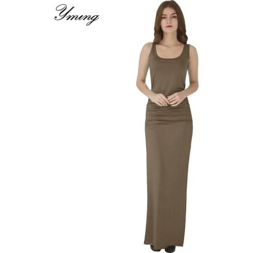 2019 Summer Maxi Dress Women Slit Sexy Long Dresses Casual Sundress Solid Bodycon Dress Beach Vestidos Evning Party Dress Woman