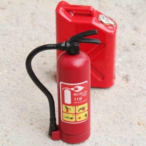 1/10 rc crawler car decorative accessories metal mini simulate fire extinguisher toy for 1:10 scale rc model car
