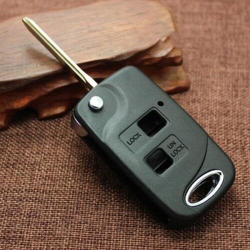 1PC 2 or 3 Button Car Remote Flip Key Fob Case for Toyota for Corolla for Celica for Rav 4 for Yaris modifications E43