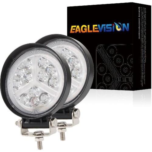 2pcs Car 12V LED Work Spot Lights Spotlight Lamp For 4x4 Van ATV Offroad SUV Truck Automobile Working Lamp Bulb 168W Universal