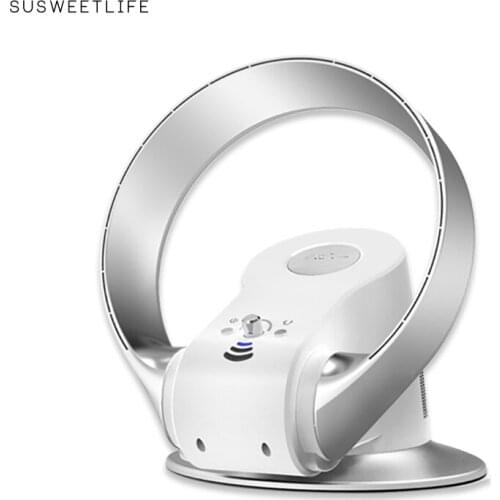 2020 super quiet variable speed non-blade blade less fan home office has the remote timing function folding fan 12 inches