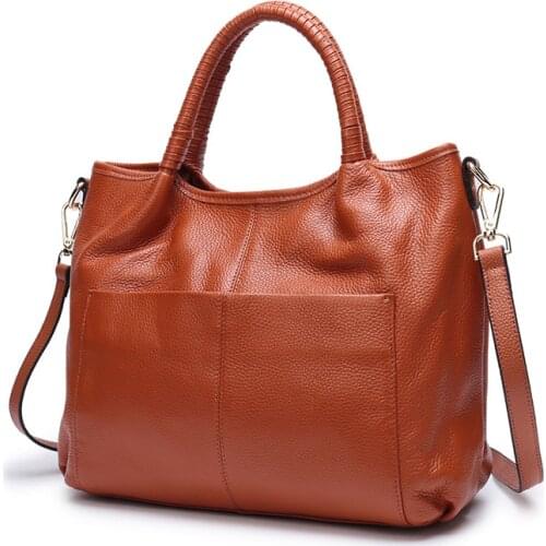 2021 Large Business women bags designer Cowhide Handbag Fashion Big shoulder bags Women tote Messenger Bag