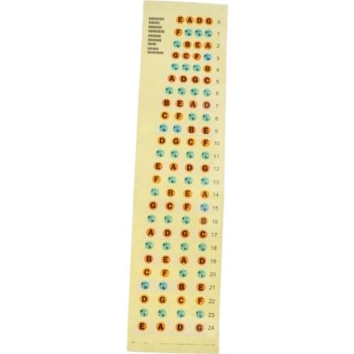 4 String Bass Sticker Bass Fingerboard Position Learning Aid for Student