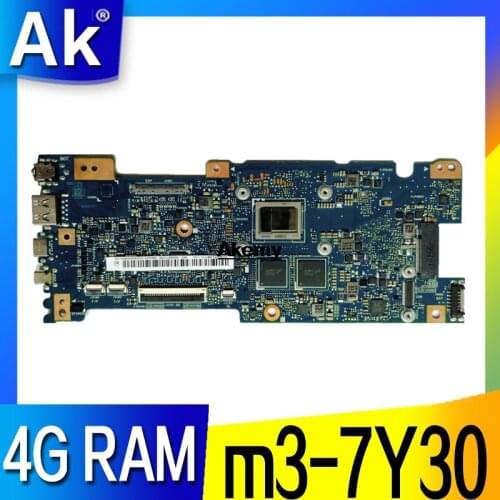 Akemy UX330CAK Laptop motherboard W/M3-7Y30 4G RAM For ASUS UX330CAK UX330CA UX330C Mainboard