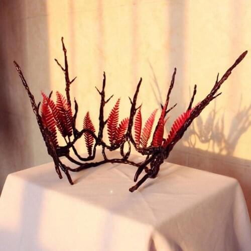 Handmade Cosplay Accessories Crown Men Adult Halloween Christmas Party Props Headwear Headband Hairband