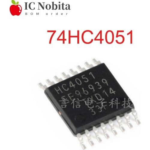 10PCS 74HC4051 TSSOP16 74HC4051PW HC4051 Analog Multiplexer Signal Separator Patch IC New Original