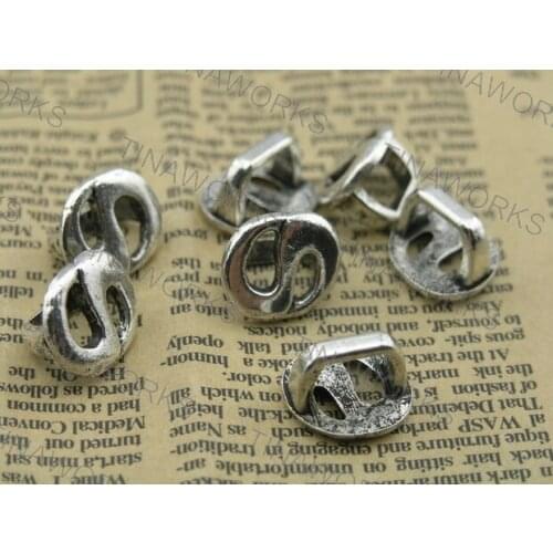 FREE SHIPPING 30pcs Antique-Silver Spacer Findings For For Licorice Leather 10.5x7.5mm--PAT171