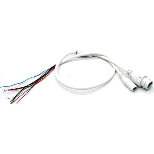 CCTV Network Cable RJ45+DC Waterproof Connector White and Black Optional For SMTSEC IP Board Camera Module Pigtail Cable AR-W