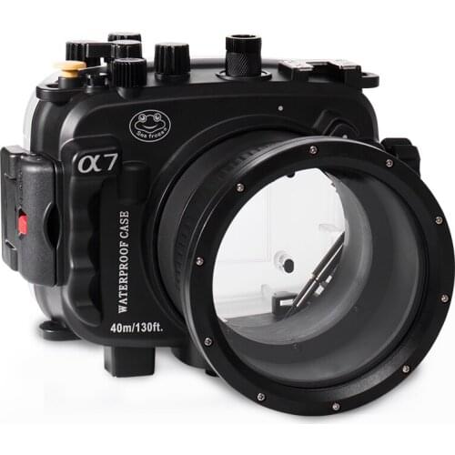 40m/130ft For Sony A7 NG Series A7R A7S underwater camera housing diving box case cover with 28-70mm lens standard port
