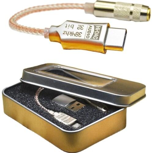 Type-C to 3.5 Jack ALC5686 Chip HiFi Digital Audio Decoding DAC Sound Card Earphone Audio Cable