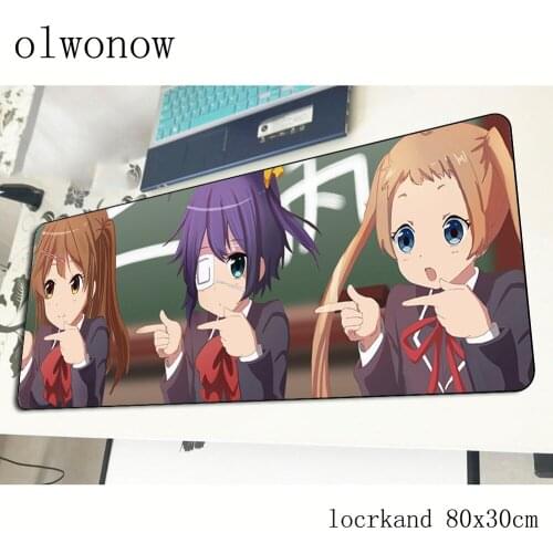 Chuunibyou demo koi ga shitai pad mouse computador gamer mouse pad 800x300x2mm padmouse anime mousepad gadget office desk mats