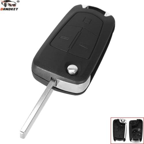 DANDKEY 3 Buttons Uncut Folding Flip Remote Key Case Shell Fob For Opel Astra H / Corsa D / Vectra C / Zafira New