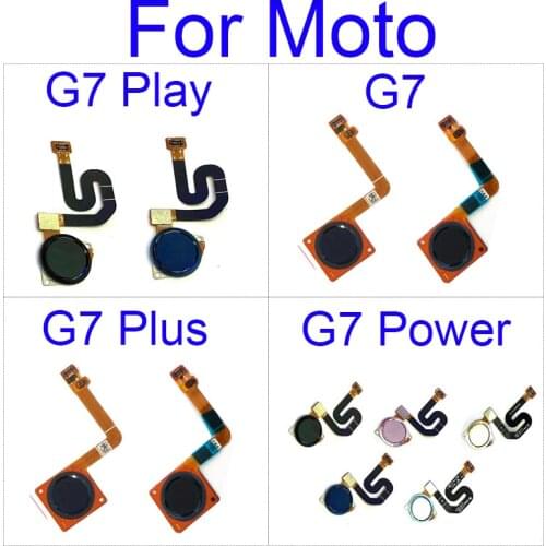 Fingerprint Sensor Return Key Home Menu Flex Cable For Motorola Moto G7 / G7 Plus XT-1965 / G7 Power / G7 Play Repair Parts