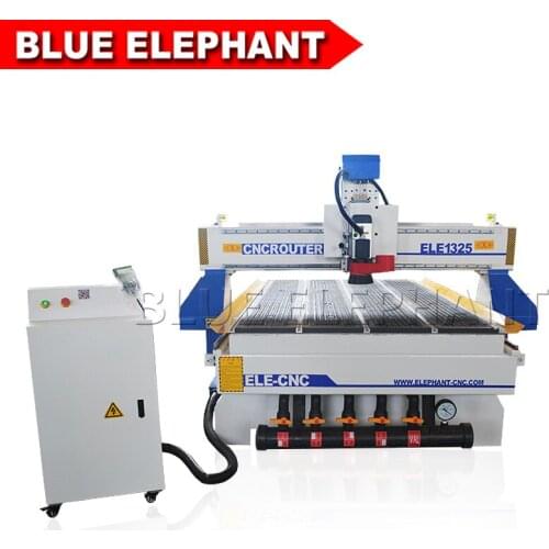 Jinan Blue Elephant 1325 cnc router woodworking 3 axis 3d mould working cnc milling machine