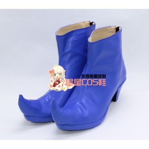 HUNTER HUNTER Hyskoa Hisoka Blue Cosplay Shoes Boots X002