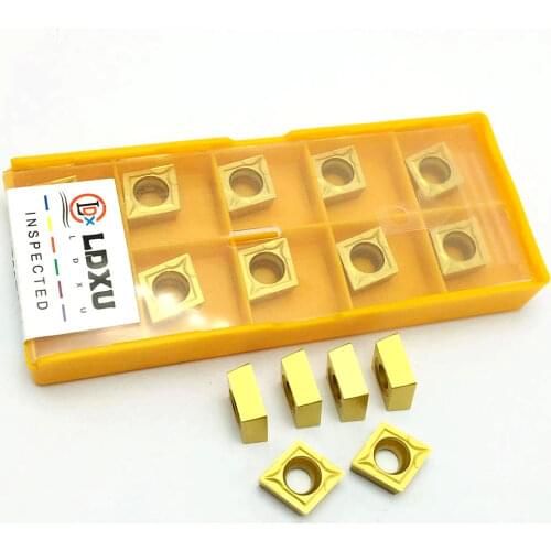 Carbide CCMT09T304 US735 CNC Metal Blade Lathe Tool Turning Tool Cutting Milling Cutter CCMT 09T304