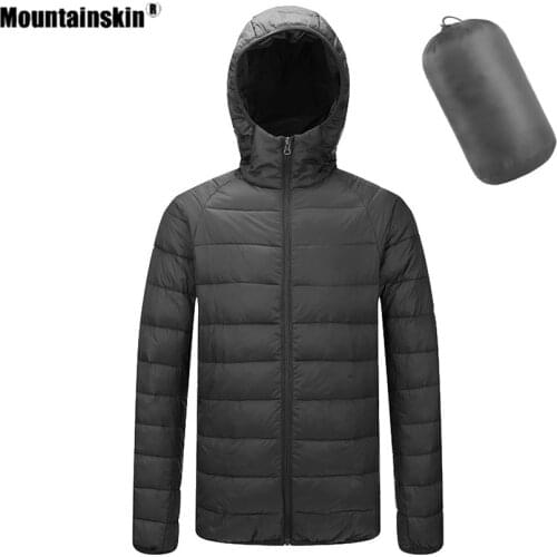 Mountainskin Mens Hiking Jackets Winter Hooded Thermal Coat Outdoor Sports Camping Trekking Climbing Male Cotton Clothing VA631