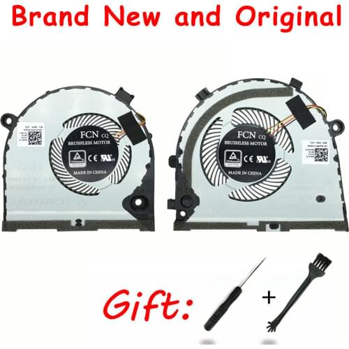 New original Laptop Replacement Cooler Fan For Dell G3-3579 Cpu GPU Cooling Fan CN-0TJHF2 0GWMFV FCN DFS481105F20T FKB6 FKB7