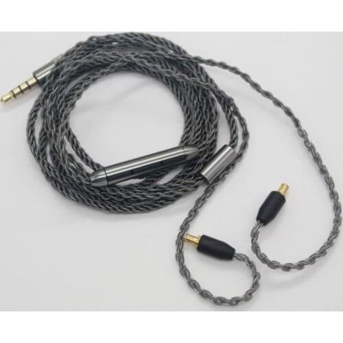Diy upgrade earphone cable silver plated for A2DC LS50 E40 E50 E70
