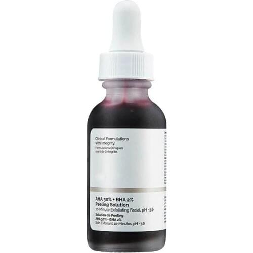 Ordinary Face Serum 10-Minute Exfoliating Face AHA 30%+ BHA 2% Peeling Solution 30ml Blemishes Remove Acne Scars Whitening
