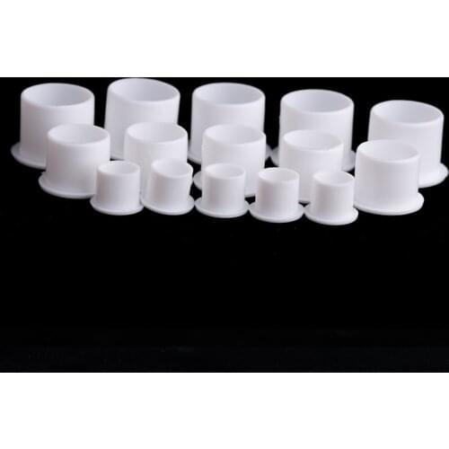 Portable Tattoo Ink Cup Cap with base S/M/L Sizes Makeup Pigment Clear Holder Container For Tattoo Supplies Tools