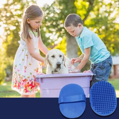 Durable Pet Dog Cat Rubber Grooming Massage Hair Removal Bath Brush Glove Comb Puppy Washing Cleaning Massage Shower