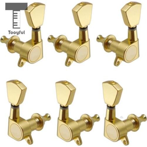 Tooyful Guitar Enclosed Tuning Peg Tuner Tulip Button Machine Head for Electric Guitar Accs