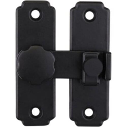 Latch Hasp Stainless Steel Hardware Buckle Home Durable Black Sliding Gate Barn Door Lock